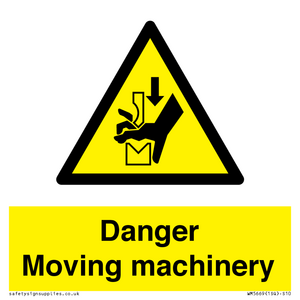 Danger moving machinery